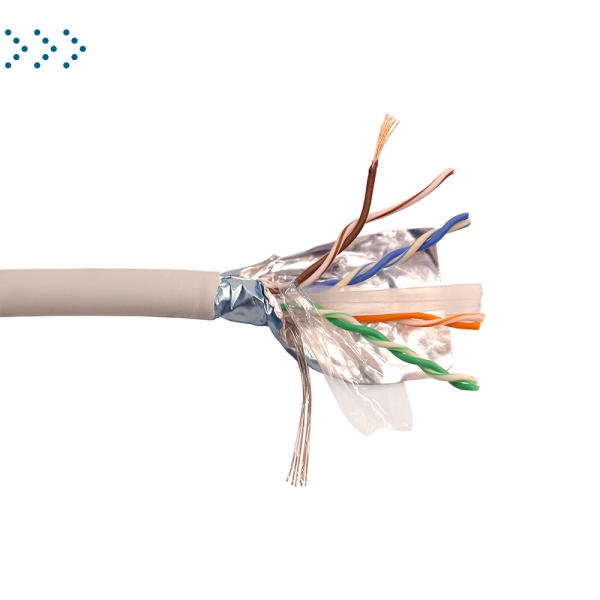 Кабель LANMASTER патч-кордовый FTP, 4x2, кат 6, 250Mhz, LSZH, серый, 305 м